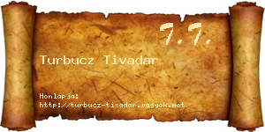 Turbucz Tivadar névjegykártya