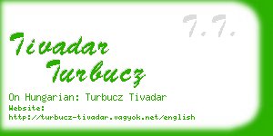 tivadar turbucz business card